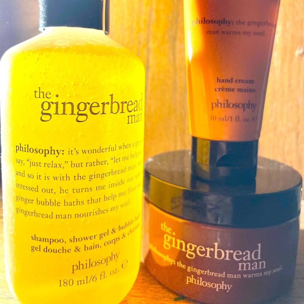 Philosophy Gingerbread Hand Cream, Shower Gel and Lotion
